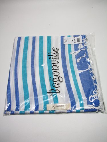 Полотенце пештемаль для пляжа, сауны, бани Begonville BREEZE HALI хлопок blues 90х180, фото, фотография