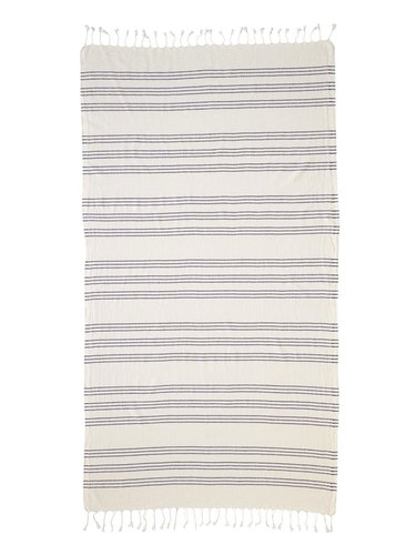 Полотенце пештемаль для пляжа, сауны, бани Begonville BREEZE ZOE хлопок navy 90х180, фото, фотография