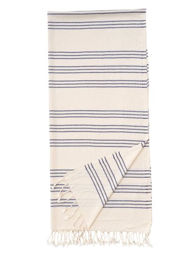 Полотенце пештемаль для пляжа, сауны, бани Begonville BREEZE ZOE хлопок navy 90х180, фото, фотография