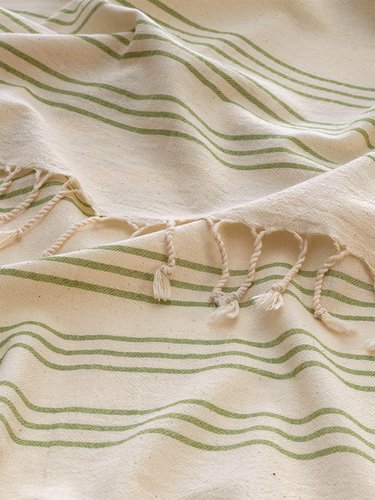 Полотенце пештемаль для пляжа, сауны, бани Begonville BREEZE ZOE хлопок olive 90х180, фото, фотография