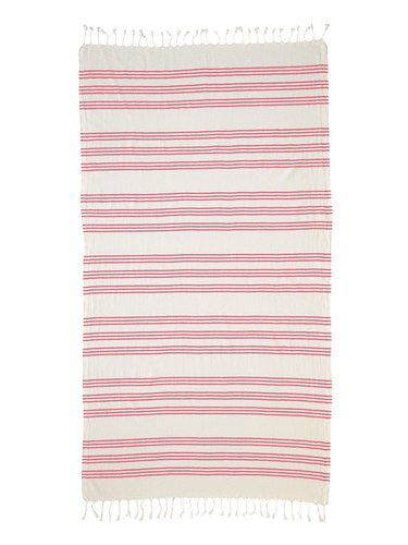 Полотенце пештемаль для пляжа, сауны, бани Begonville BREEZE ZOE хлопок red 90х180, фото, фотография