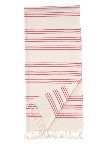Полотенце пештемаль для пляжа, сауны, бани Begonville BREEZE ZOE хлопок red 90х180, фото, фотография