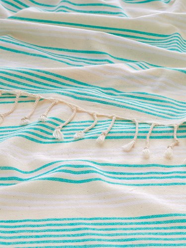 Полотенце пештемаль для пляжа, сауны, бани Begonville BREEZE LOU хлопок green 90х180, фото, фотография