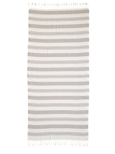 Полотенце пештемаль для пляжа, сауны, бани Begonville BREEZE LOU хлопок black 90х180, фото, фотография