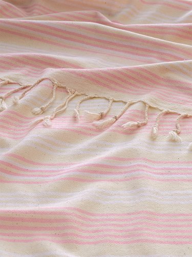 Полотенце пештемаль для пляжа, сауны, бани Begonville BREEZE LOU хлопок pink 90х180, фото, фотография