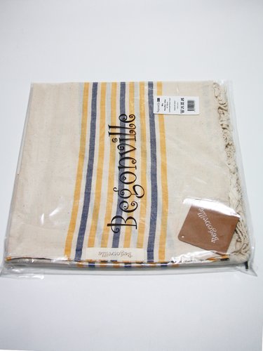 Полотенце пештемаль для пляжа, сауны, бани Begonville BREEZE MIA хлопок navy 90х180, фото, фотография