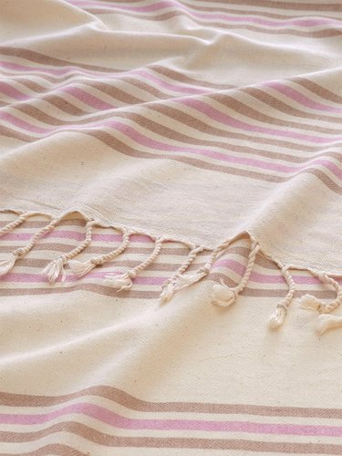 Полотенце пештемаль для пляжа, сауны, бани Begonville BREEZE MIA хлопок lilac 90х180, фото, фотография