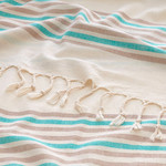 Полотенце пештемаль для пляжа, сауны, бани Begonville BREEZE MIA хлопок green 90х180, фото, фотография