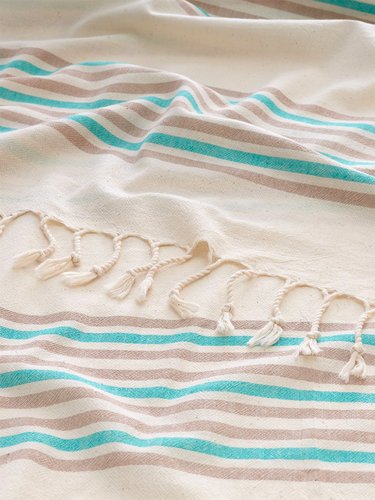 Полотенце пештемаль для пляжа, сауны, бани Begonville BREEZE MIA хлопок green 90х180, фото, фотография