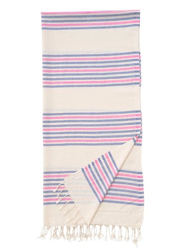 Полотенце пештемаль для пляжа, сауны, бани Begonville BREEZE MIA хлопок denim 90х180, фото, фотография