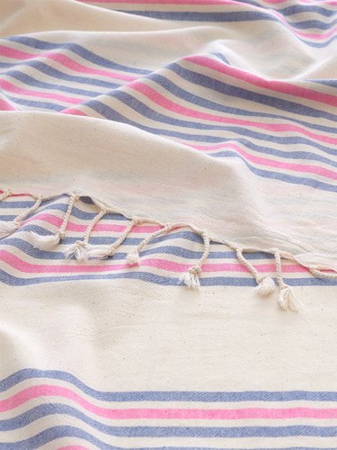 Полотенце пештемаль для пляжа, сауны, бани Begonville BREEZE MIA хлопок denim 90х180, фото, фотография