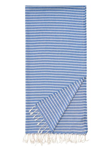 Полотенце пештемаль для пляжа, сауны, бани Begonville BREEZE EMILIA хлопок blue 90х180, фото, фотография