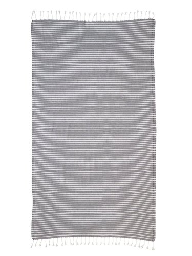 Полотенце пештемаль для пляжа, сауны, бани Begonville BREEZE EMILIA хлопок black 90х180, фото, фотография