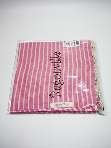 Полотенце пештемаль для пляжа, сауны, бани Begonville BREEZE EMILIA хлопок pink 90х180, фото, фотография