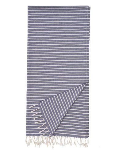 Полотенце пештемаль для пляжа, сауны, бани Begonville BREEZE EMILIA хлопок navy 90х180, фото, фотография