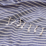 Полотенце пештемаль для пляжа, сауны, бани Begonville BREEZE EMILIA хлопок navy 90х180, фото, фотография