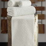 Полотенце для ванной Karna DAMA хлопковая махра кремовый 90х180, фото, фотография