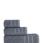 Полотенце для ванной Karna KOLMAR хлопковая махра тёмно-серый 70х140, фото, фотография