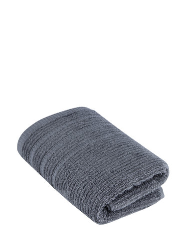 Полотенце для ванной Karna KOLMAR хлопковая махра тёмно-серый 70х140, фото, фотография