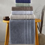 Полотенце для ванной Karna KOLMAR хлопковая махра тёмно-серый 70х140, фото, фотография