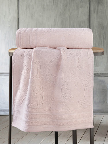 Полотенце для ванной Karna NEVA хлопковая махра абрикосовый 50х90, фото, фотография