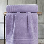Полотенце для ванной Karna NEVA хлопковая махра сиреневый 70х140, фото, фотография