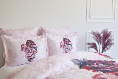 Постельное белье Soft Cotton ALIANA тенсель розовый евро, фото, фотография