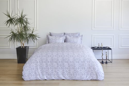 Постельное белье Soft Cotton MARCELLA тенсель серый евро, фото, фотография