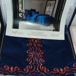 Постельное белье Soft Cotton MONDRIAN хлопковый сатин делюкс синий евро, фото, фотография