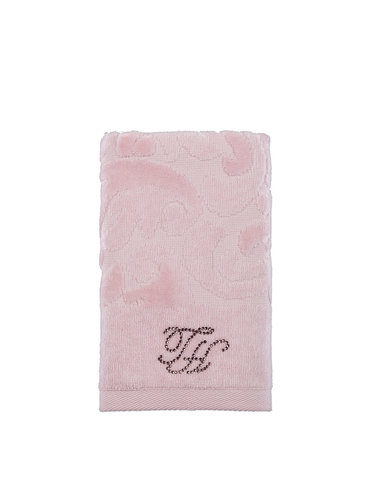 Подарочный набор полотенец для ванной 3 пр. Tivolyo Home BAROC хлопковая махра розовый, фото, фотография