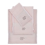 Полотенце для ванной в подарочной упаковке Tivolyo Home JULIET хлопковая махра розовый 50х100, фото, фотография