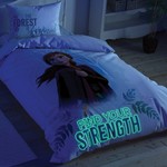 Детское постельное белье светящееся TAC FROZEN 2 DOUBLE ANNA хлопковый ранфорс 1,5 спальный, фото, фотография