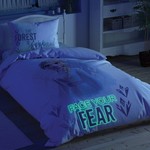 Детское постельное белье светящееся TAC FROZEN 2 DOUBLE ELZA хлопковый ранфорс 1,5 спальный, фото, фотография