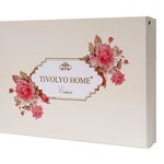 Подарочный набор полотенец для ванной 2 пр. Tivolyo Home ROSELAND хлопковая махра кремовый, фото, фотография