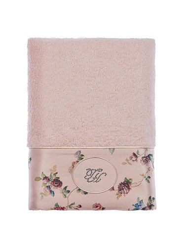 Полотенце для ванной Tivolyo Home ROSELAND LUX хлопковая махра розовый 75х150, фото, фотография