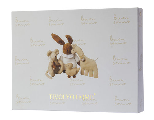 Подарочный набор детских полотенец Tivolyo Home POURTOL хлопковая махра 50х90, 70х130 бежевый, фото, фотография