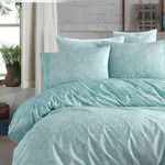 Постельное белье Istanbul Home Collection RANFORCE DAFNE хлопковый ранфорс мятный евро, фото, фотография