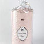 Простынь на резинке с наволочками Tivolyo Home хлопковая махра розовый 160х200+20, фото, фотография