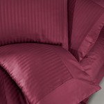 Постельное белье Ecosse JACQUARD SATIN GIZGILI VIP хлопковый сатин-жаккард бордовый евро, фото, фотография