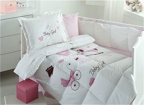 Набор в кроватку для новорожденных с одеялом Ozdilek BABY GIRL, фото, фотография