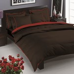 Постельное белье TAC ELEGANCE PRESTIGE хлопковый сатин делюкс чёрный евро, фото, фотография