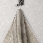 Полотенце для ванной Karna FLOW хлопковая махра кофейный 70х140, фото, фотография