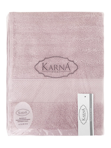 Полотенце для ванной Karna FLOW хлопковая махра светло-лавандовый 70х140, фото, фотография