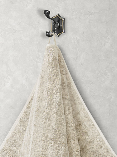Полотенце для ванной Karna FLOW хлопковая махра бежевый 50х90, фото, фотография