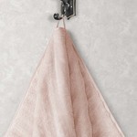 Полотенце для ванной Karna FLOW хлопковая махра пудра 40х60, фото, фотография