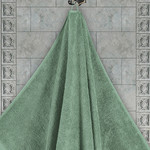 Полотенце для ванной Karna AREL хлопковая махра зелёный 70х140, фото, фотография