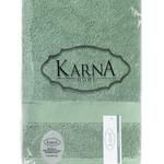 Полотенце для ванной Karna AREL хлопковая махра зелёный 50х100, фото, фотография