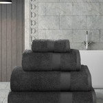 Полотенце для ванной Karna AREL хлопковая махра тёмно-коричневый 100х150, фото, фотография