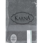 Полотенце для ванной Karna AREL хлопковая махра серый 30х50, фото, фотография