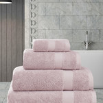 Полотенце для ванной Karna AREL хлопковая махра грязно-розовый 30х50, фото, фотография